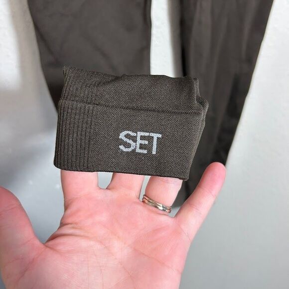 SET Active Sculptflex Power High Rise Brown Seamless Knit Leggings Size S - Picture 6 of 9